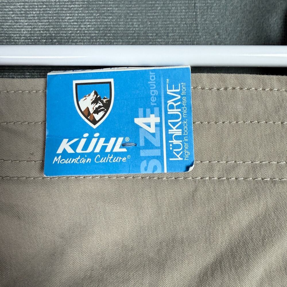 New Kuhl Cargo Beige Khaki Pants Women's 4 Spire Roll-Up Hiking Outdoor Gorpcore - Picture 3 of 16